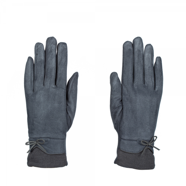 Дамски ръкавици Filia син цвят, 3 - Kalapod.bg